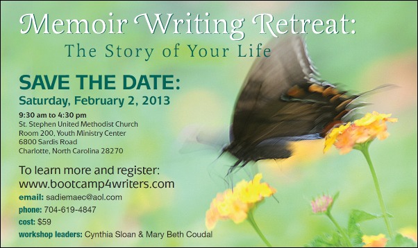 Mary Beth Coudal Memoir Writing Retreat Charlotte North Carolina February 2013